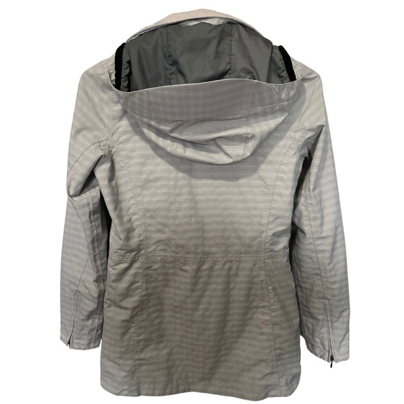 Marmot Women's Gray Membrane Waterproof Full Zip Hooded Grey Plaid Jacket US XS - Picture 2 of 13